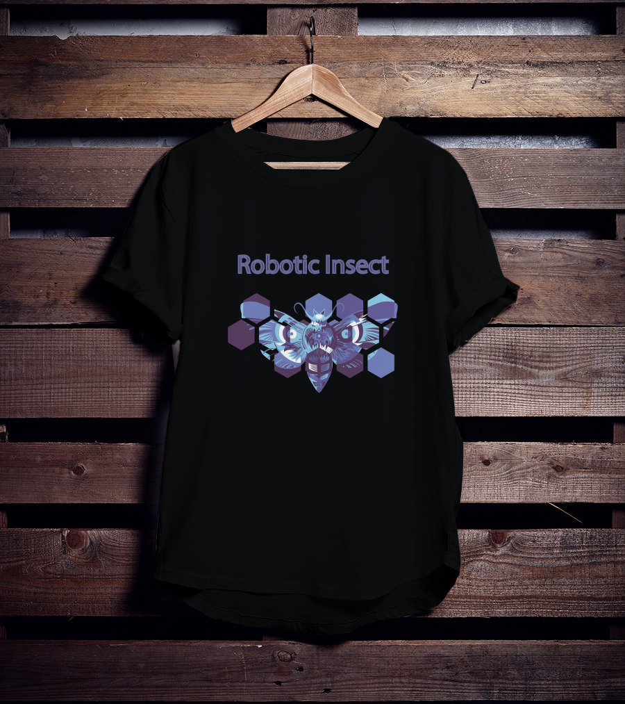 Robotic Insect Hexagonal T-Shirt