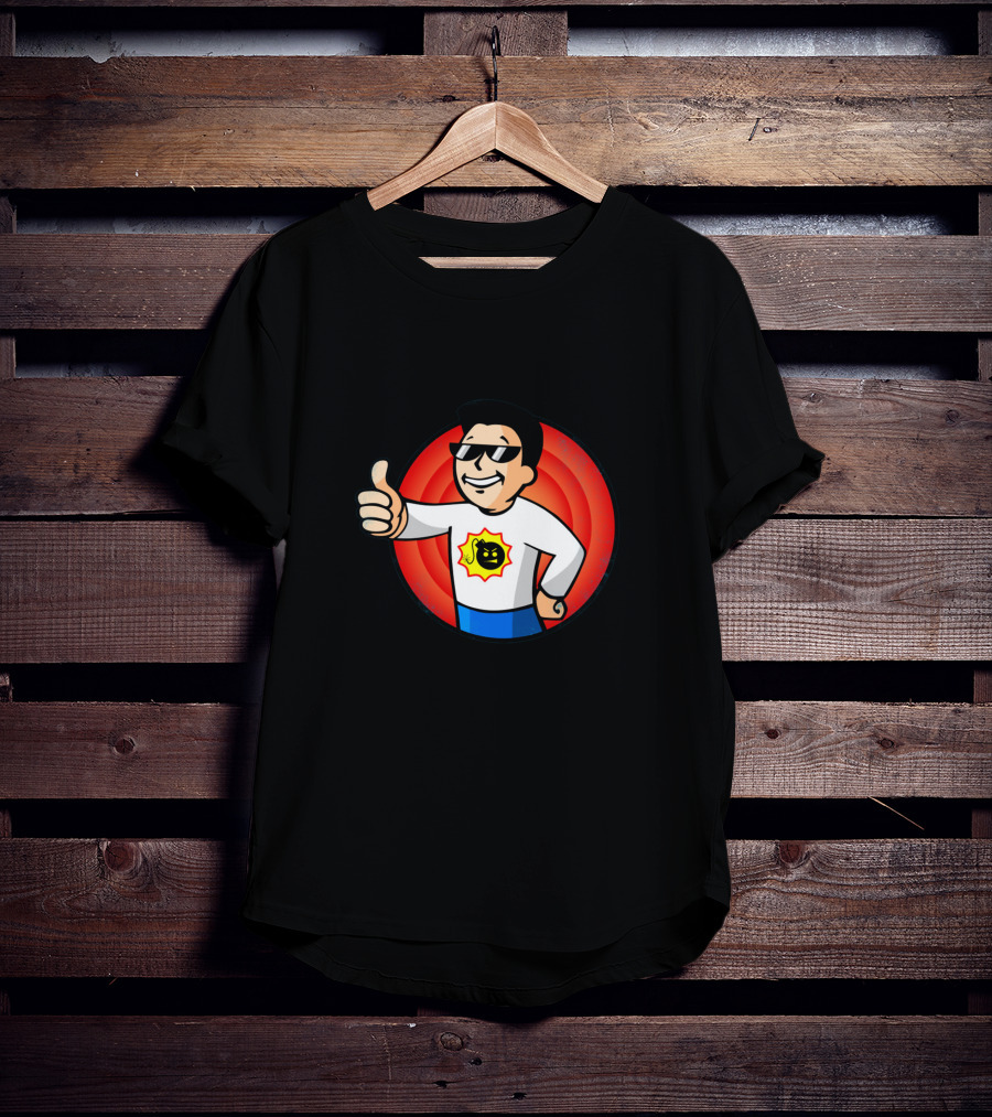 Serious Sam Thumbs Up Vault Boy Mashup T-Shirt