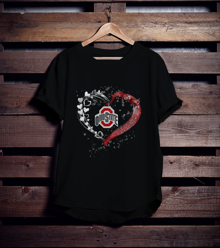 Ohio State Buckeyes Water Heart Logo Felice OhiSB T-Shirt