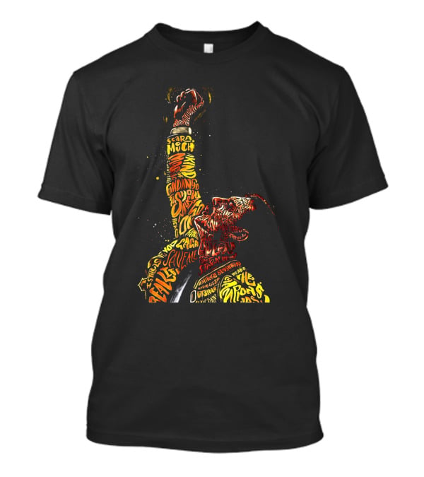 Queen Lyrics Tribute Word T-Shirt