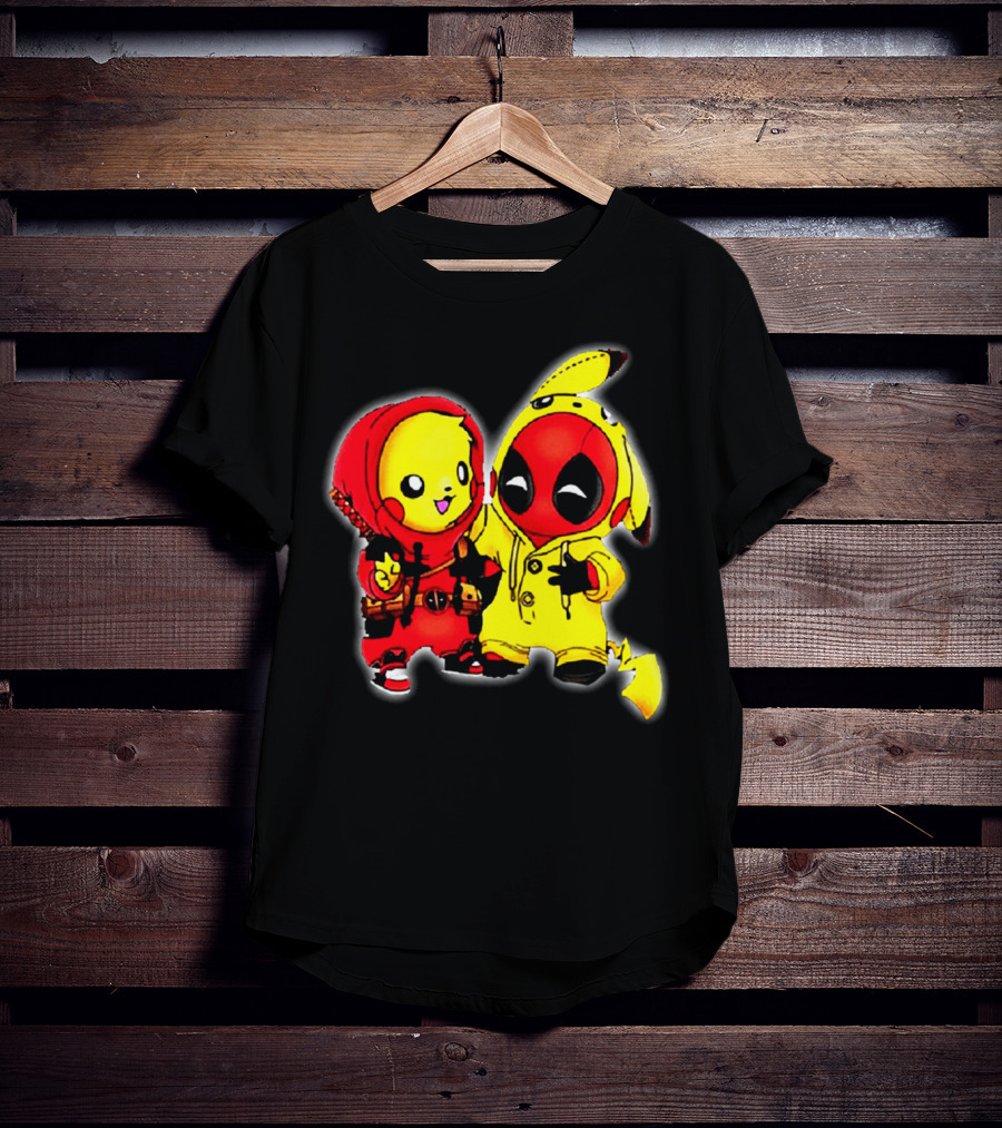 Deadpool Pikachu Mashup Costume Friendship T-Shirt