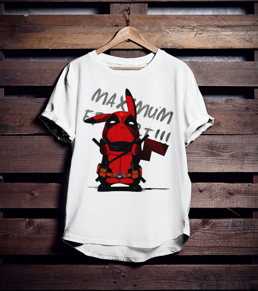 Pikachu Deadpool Maximum Effort T-Shirt
