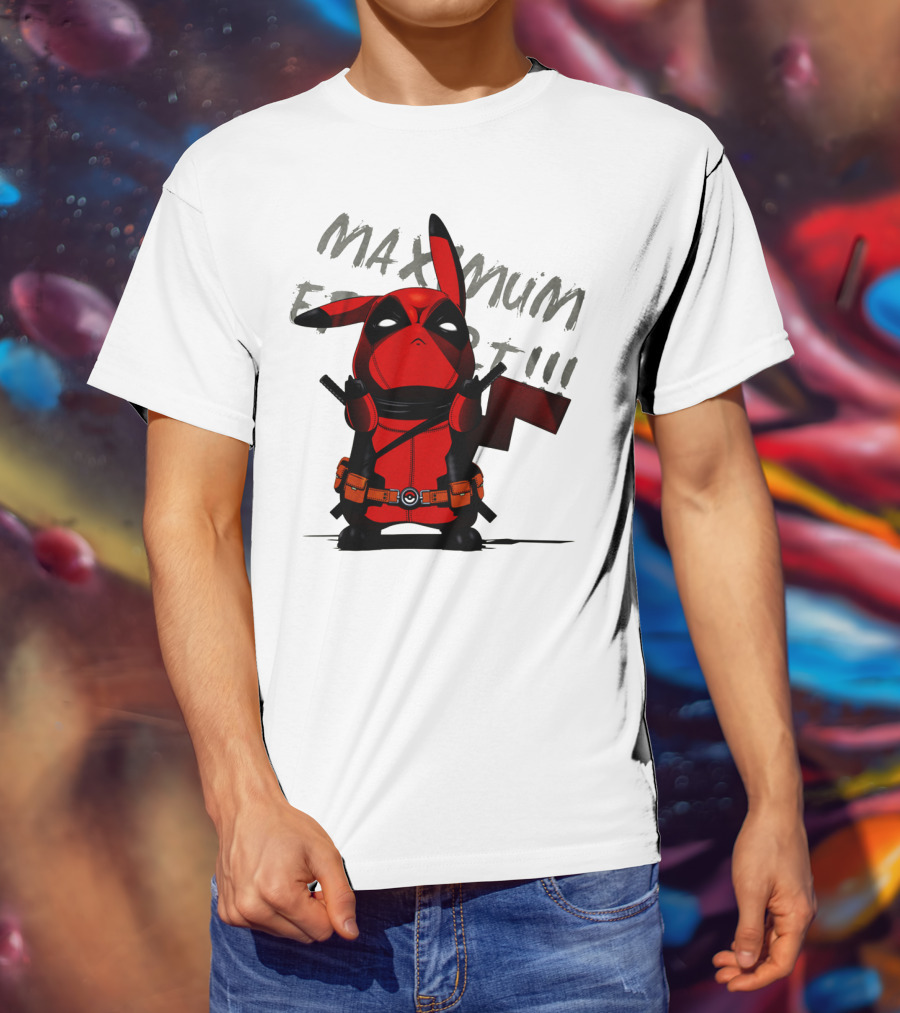 Pikachu Deadpool Maximum Effort T-Shirt