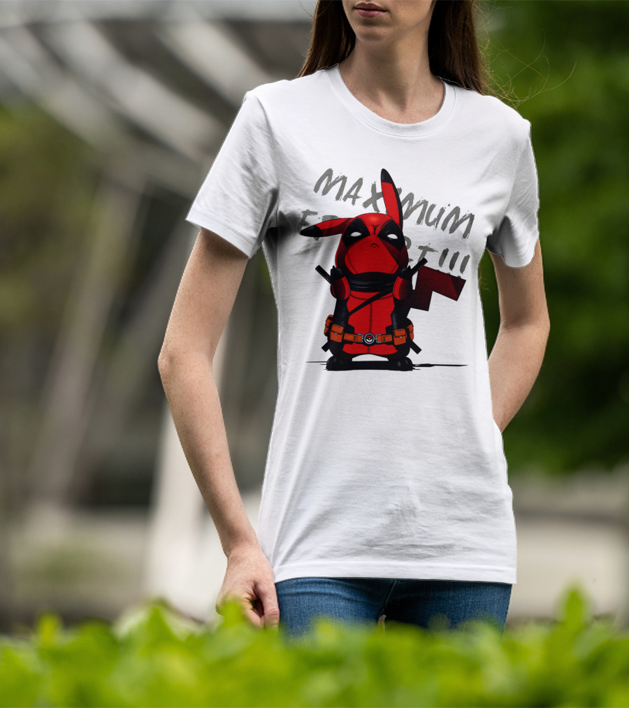 Pikachu Deadpool Maximum Effort T-Shirt