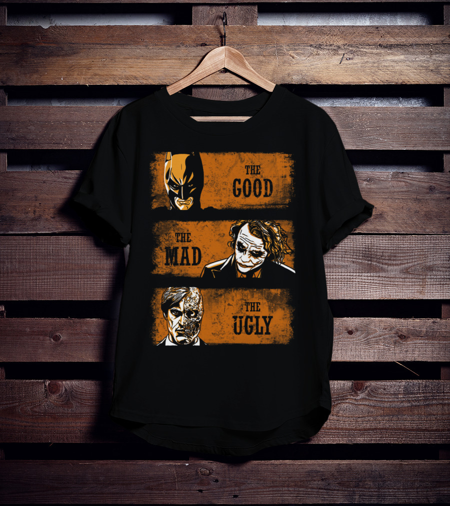 The Good Batman The Mad Joker The Ugly Two-Face T-Shirt