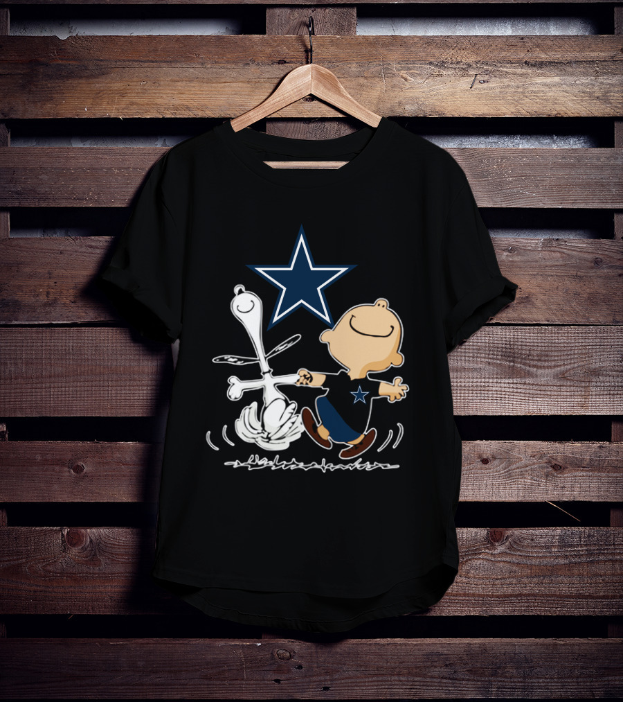 Dallas Cowboys Snoopy And Charlie Brown Dancing With Star T-Shirt