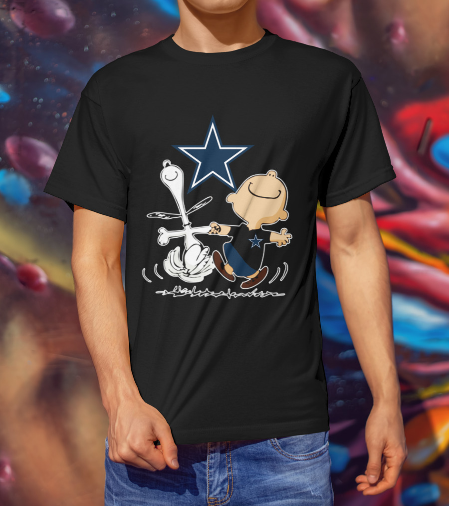 Dallas Cowboys Snoopy And Charlie Brown Dancing With Star T-Shirt