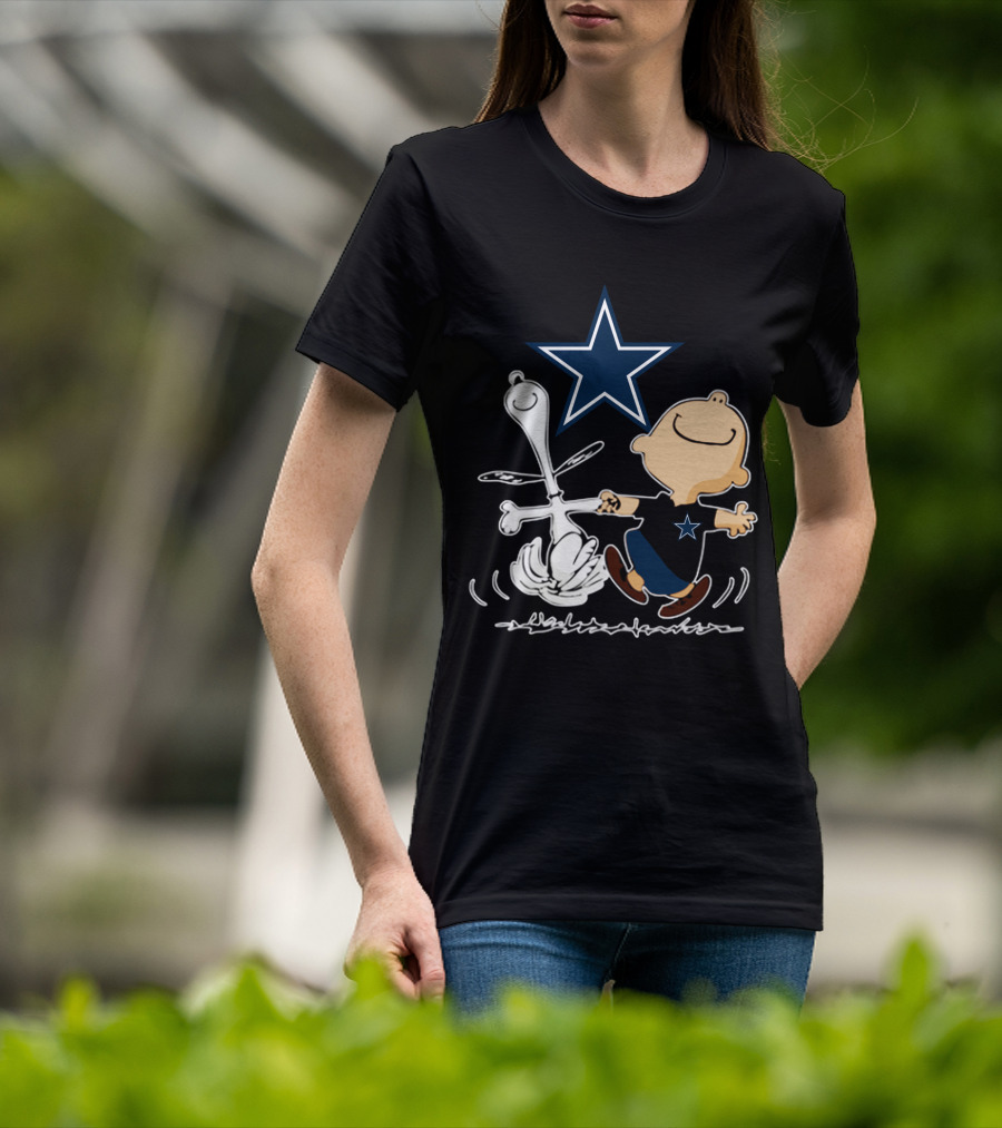 Dallas Cowboys Snoopy And Charlie Brown Dancing With Star T-Shirt
