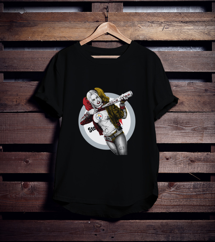 Pittsburgh Steelers Harley Quinn Bat T-Shirt
