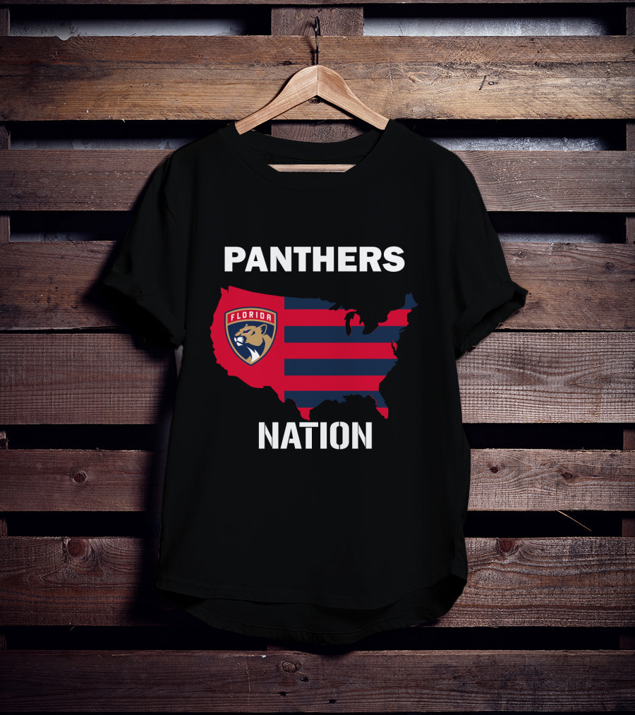 Florida Panthers Nation Map T-Shirt