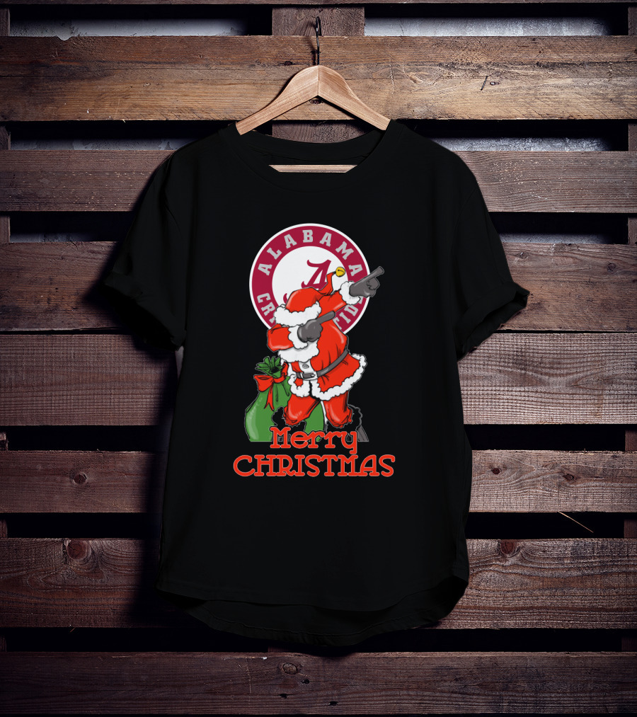 Alabama Crimson Tide Merry Christmas Santa T-Shirt