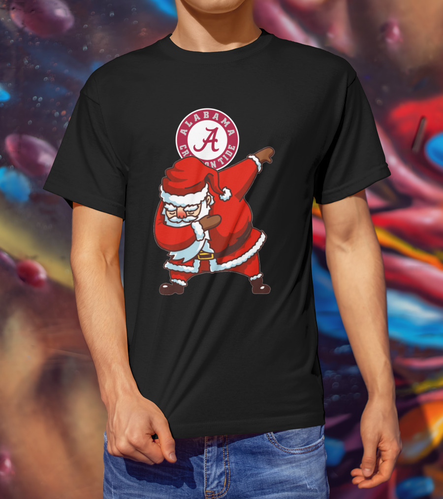 Alabama Crimson Tide Santa Dab T-Shirt