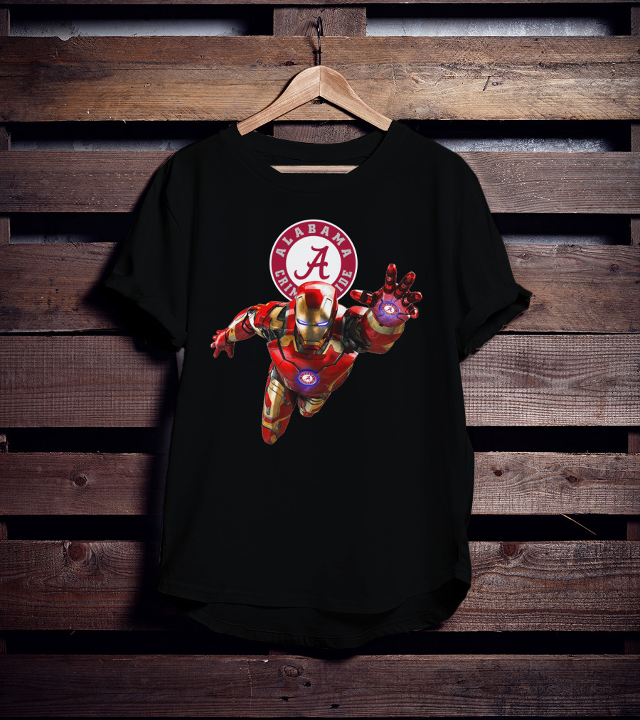 Alabama Crimson Tide Iron Man Crossover T-Shirt