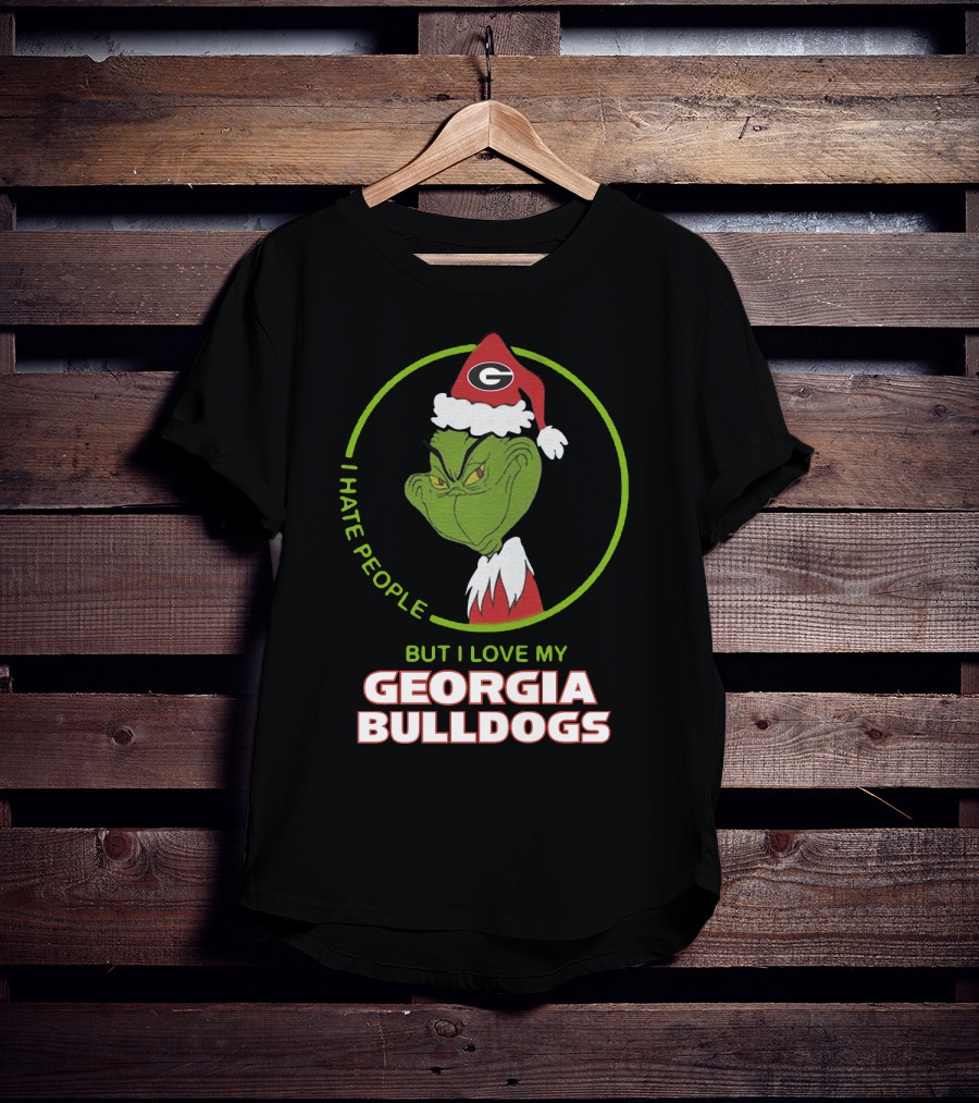 I Hate People But I Love My Georgia Bulldogs T-Shirt