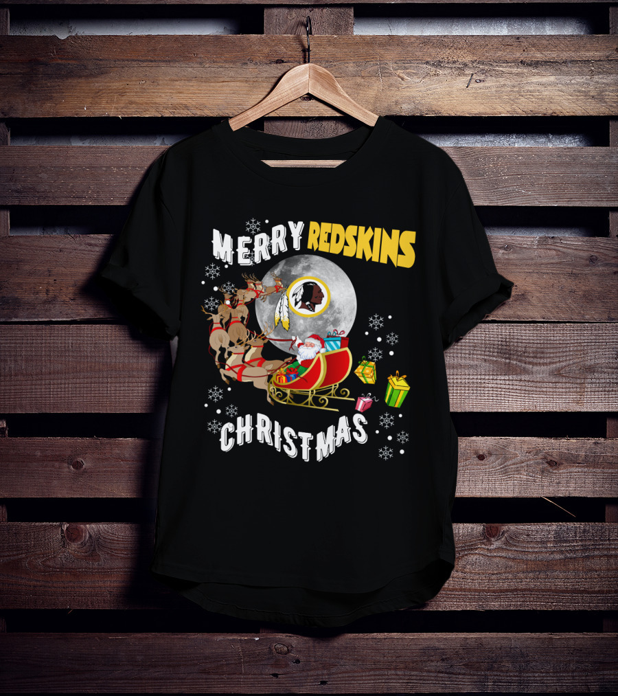 Merry Redskins Christmas T-Shirt