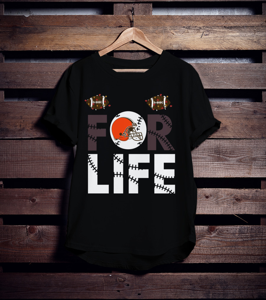 Cleveland Browns Helmet For Life Football Fan T-Shirt