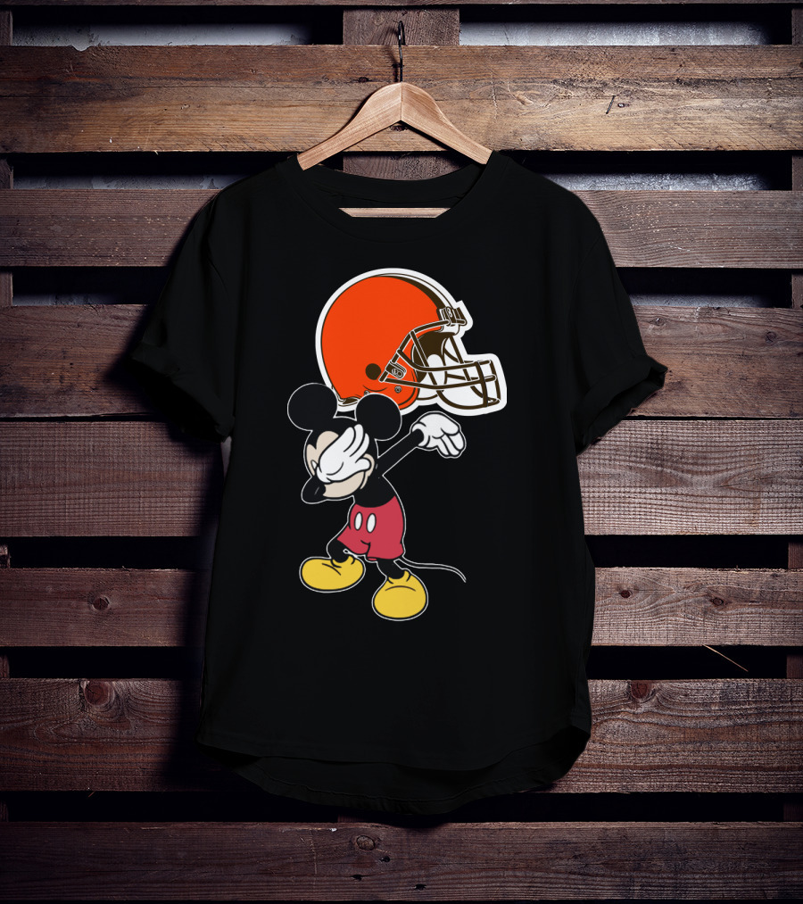 Cleveland Browns Iconic Character Dab With Helmet T-Shirt
