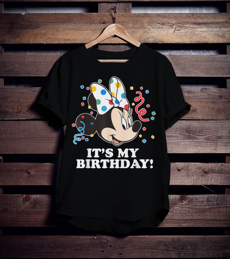Minnie Mouse It's My Birthday Celebration T-Shirt