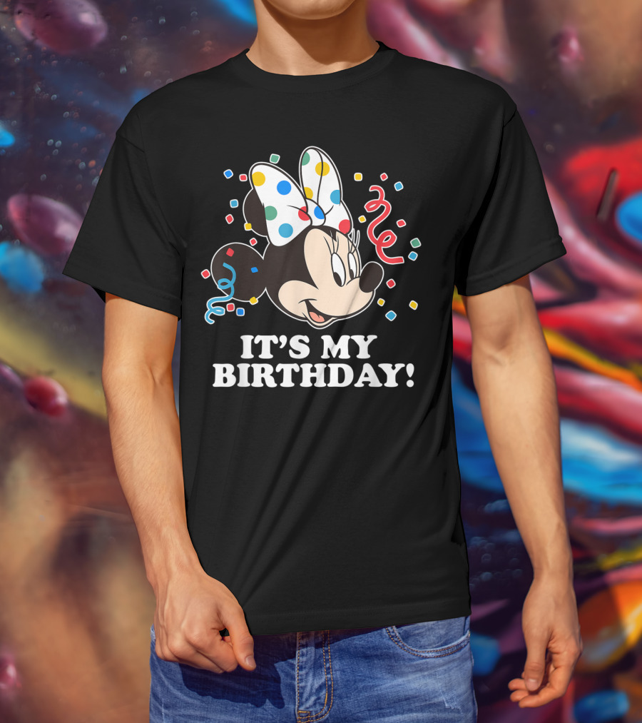 Minnie Mouse It's My Birthday Celebration T-Shirt