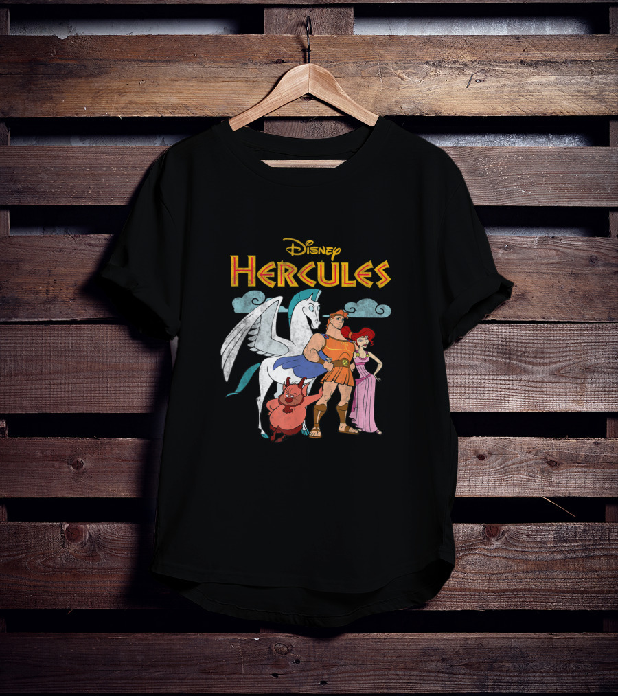 Disney Hercules Characters Pegasus Megara Phil T-Shirt
