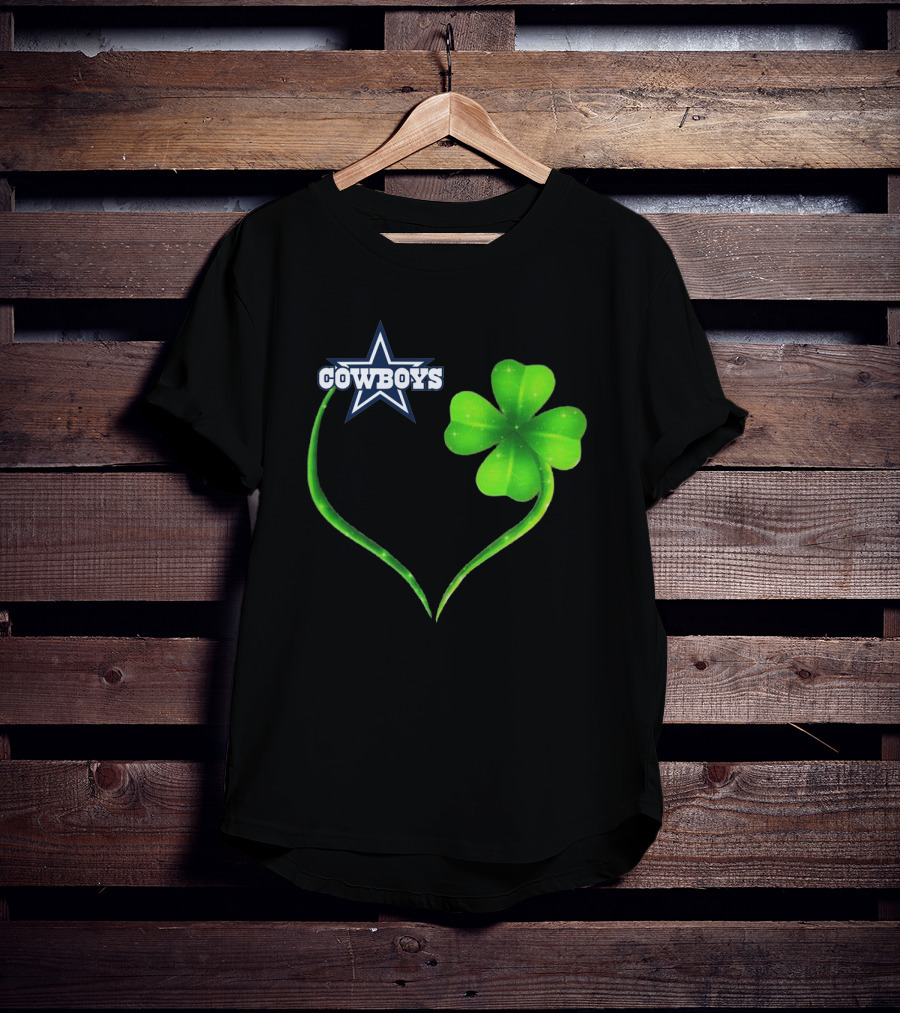 Cowboys Star Clover Heart T-Shirt