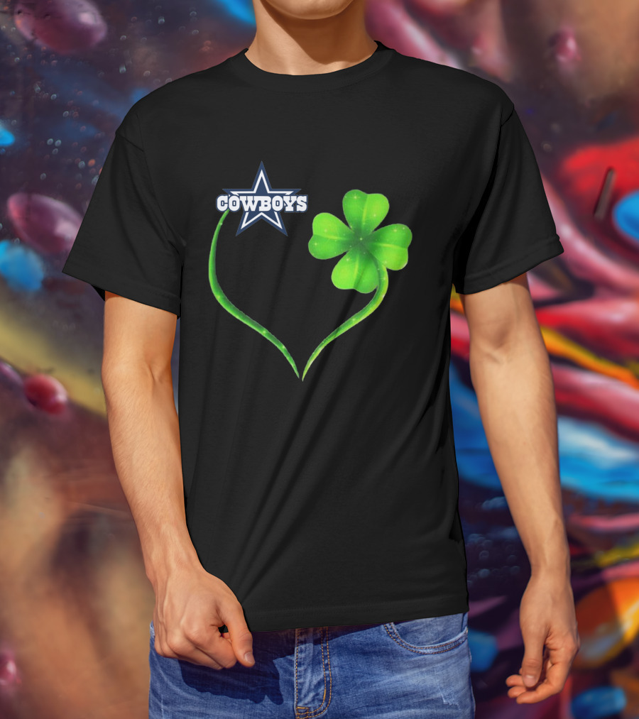 Cowboys Star Clover Heart T-Shirt