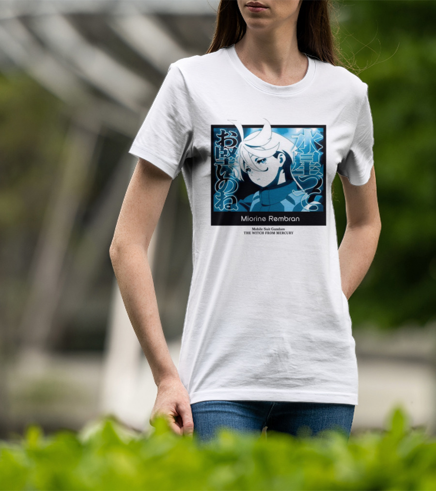Miorine Rembran Mobile Suit Gundam The Witch From Mercury Anime Character T-Shirt