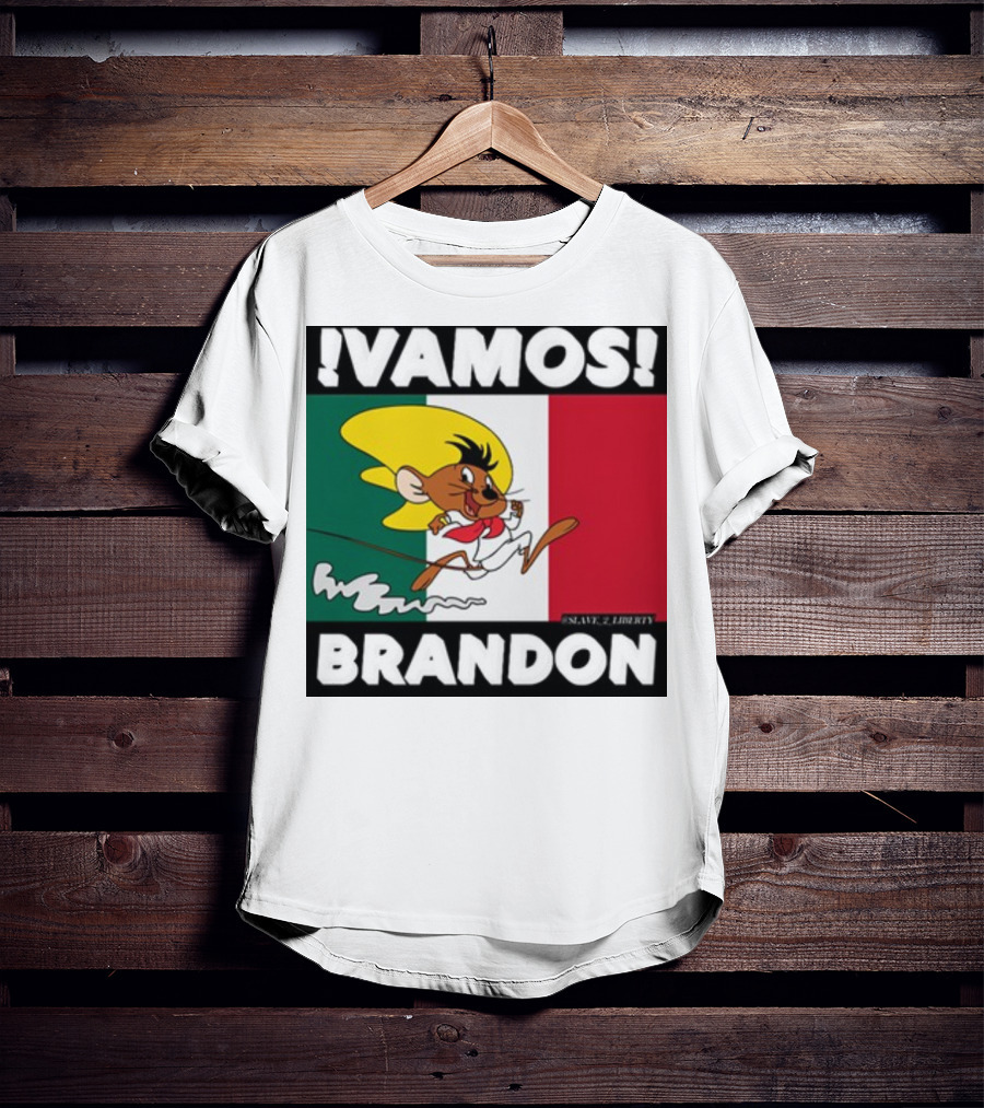 Vamos Brandon Mouse Mexican Flag T-Shirt