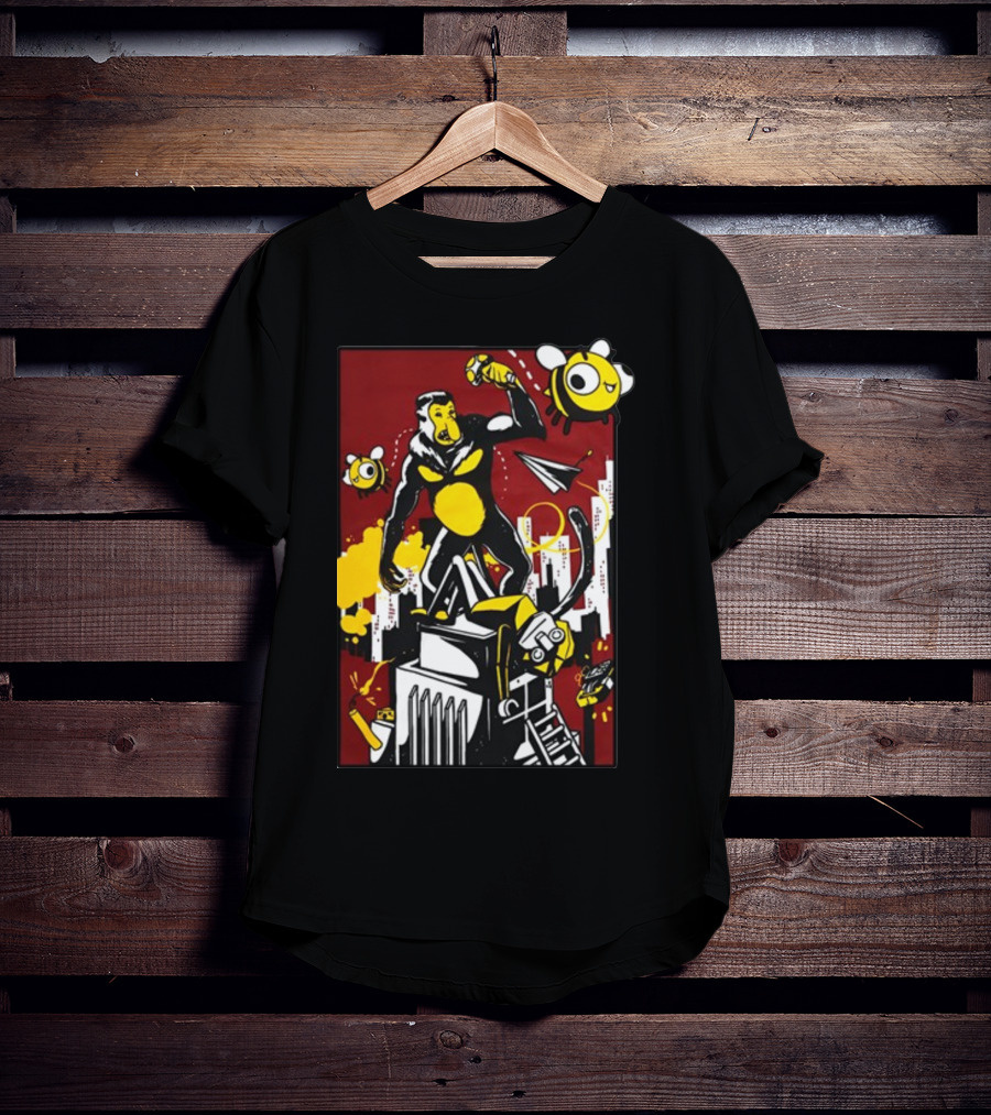 Ttt Duncan X Osie King Kong Parody With Bees And Building T-Shirt