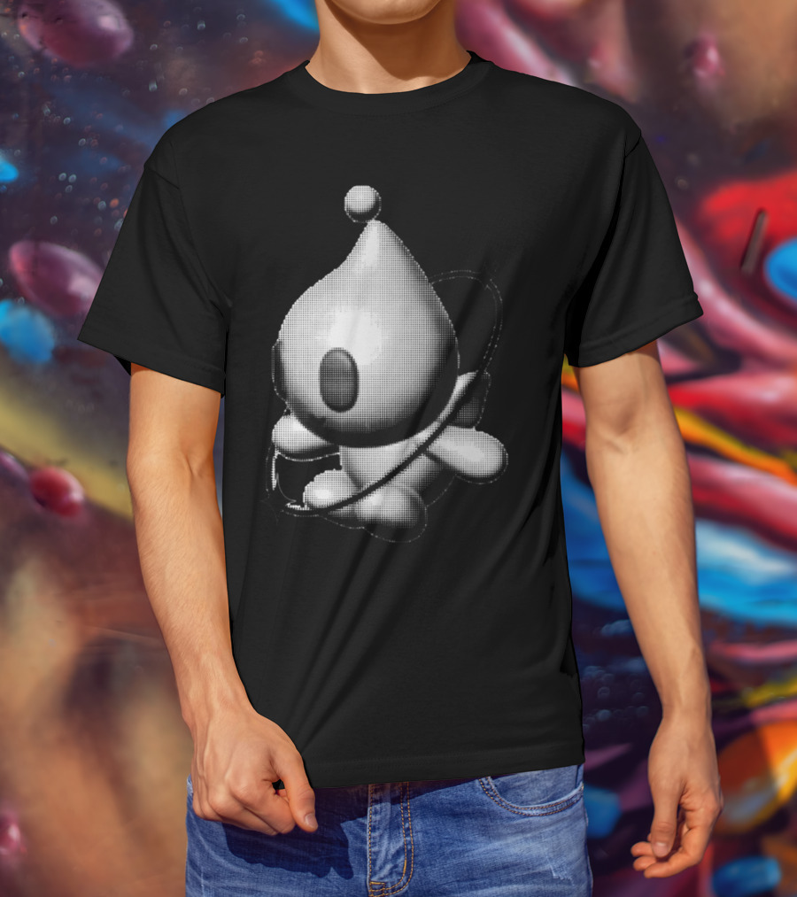 Y2k Friend Retro Digital Character With Orbiting Rings T-Shirt