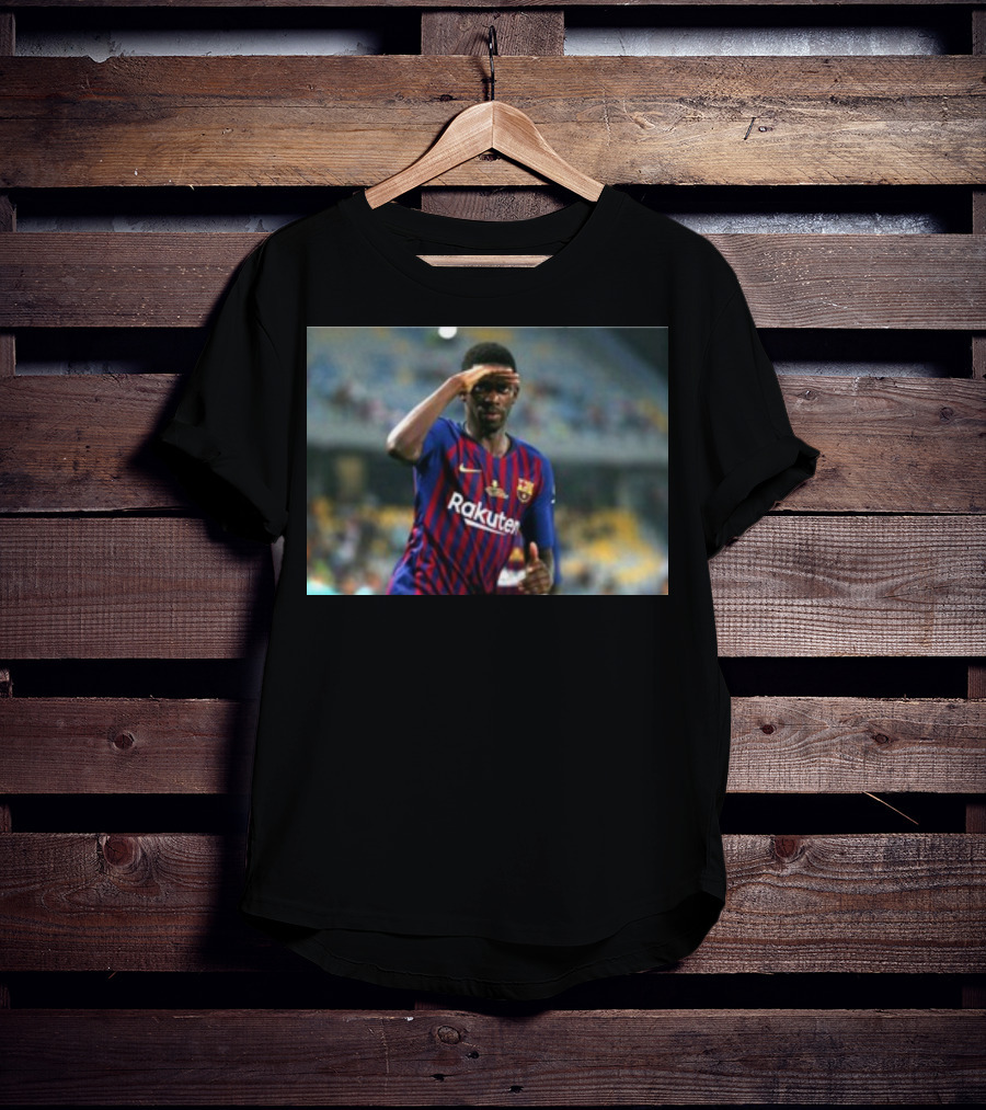 Koundé Dembélé Rakuten FC Barcelona Football Jersey T-Shirt