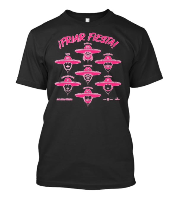 Friar Fiesta SDSU Hoop Season With Sombrero Players T-Shirt