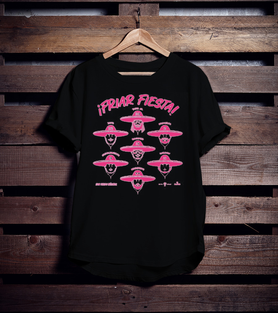 Friar Fiesta SDSU Hoop Season With Sombrero Players T-Shirt