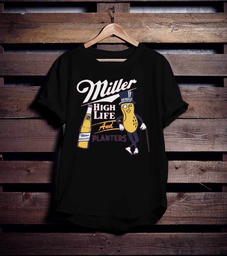 Miller High Life And Planters Mr. Peanut Collaboration T-Shirt