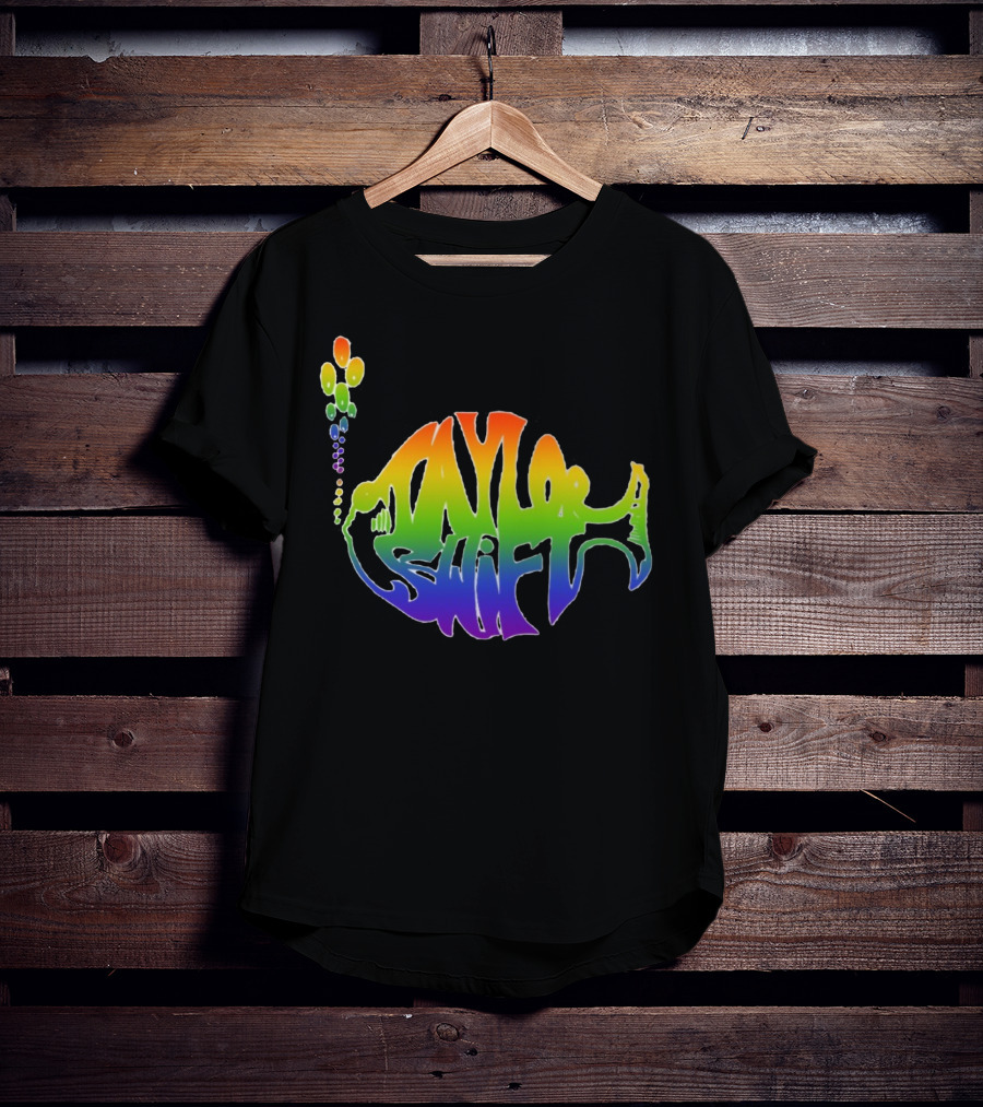 Taylor Swift Phish Logo Rainbow Bubbles T-Shirt