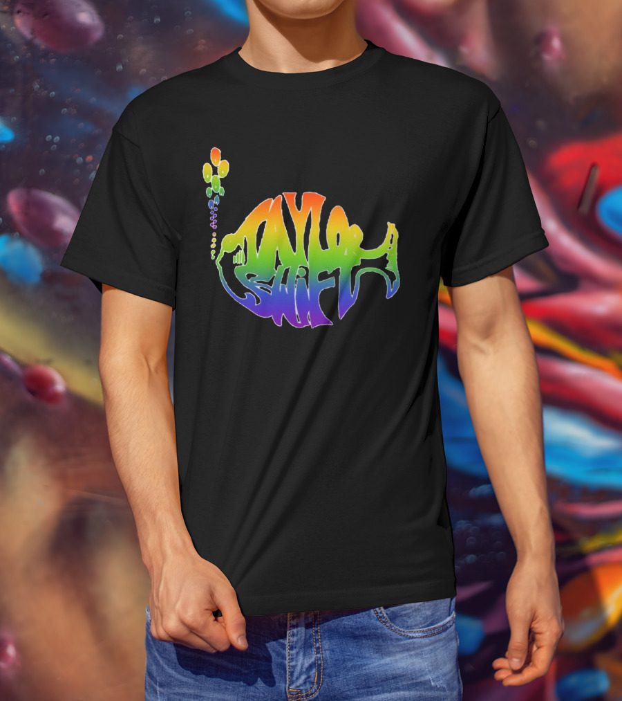 Taylor Swift Phish Logo Rainbow Bubbles T-Shirt