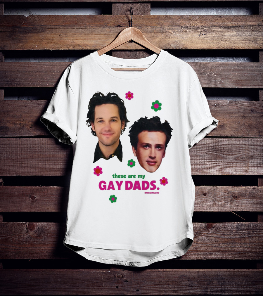 These Are My Gay Dads Flowers Nuggclub 420 T-Shirt