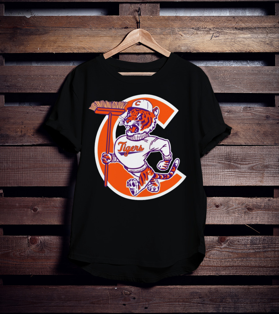 Austin Pendergist Tigers C Letter Mascot With Broom T-Shirt