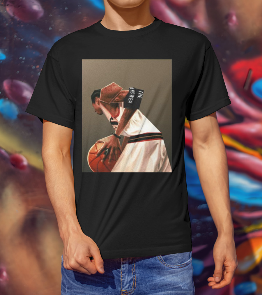 The Answer Allen Iverson Abstract Basketball T-Shirt