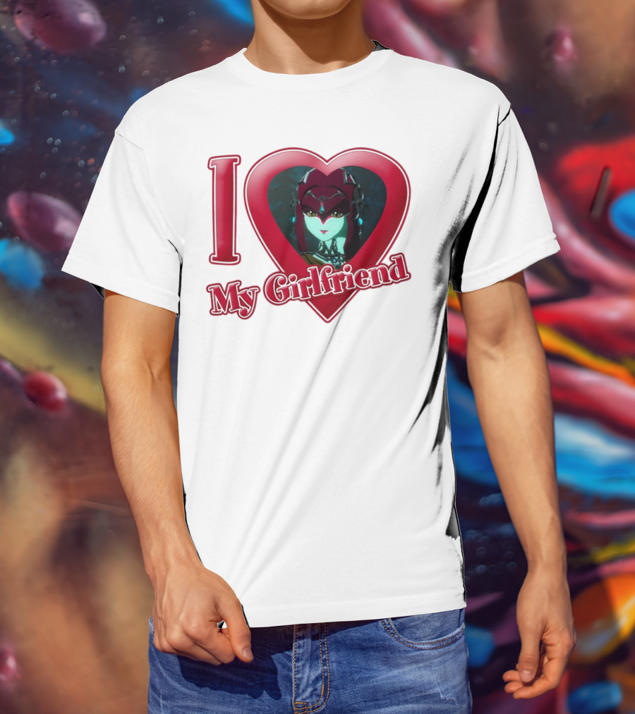 The Legend Of Zelda I Love My Girlfriend Mipha Heart T-Shirt