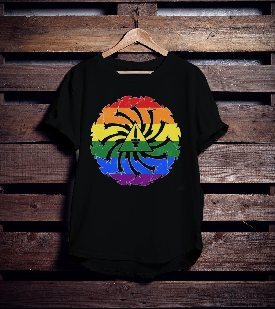 Soundgarden Spiral Pride Logo Rainbow Colors T-Shirt