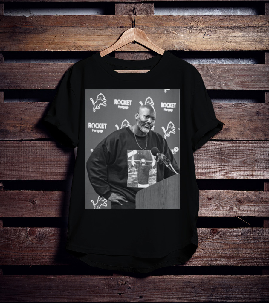 Lions Dan Campbell Rocket Mortgage Press Conference T-Shirt