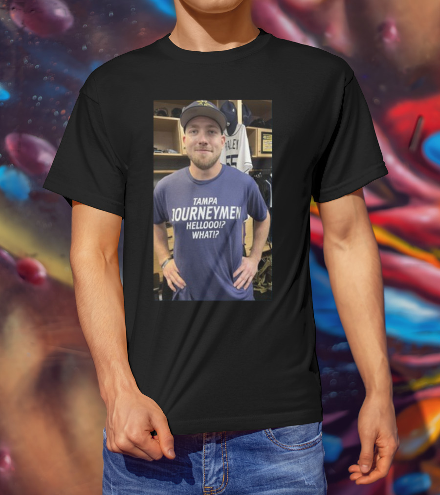 Tampa Journeymen Hellooo What Baseball Locker Room T-Shirt