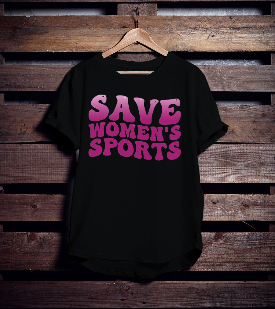 Save Women's Sports 70s Vintage Bold Pink T-Shirt