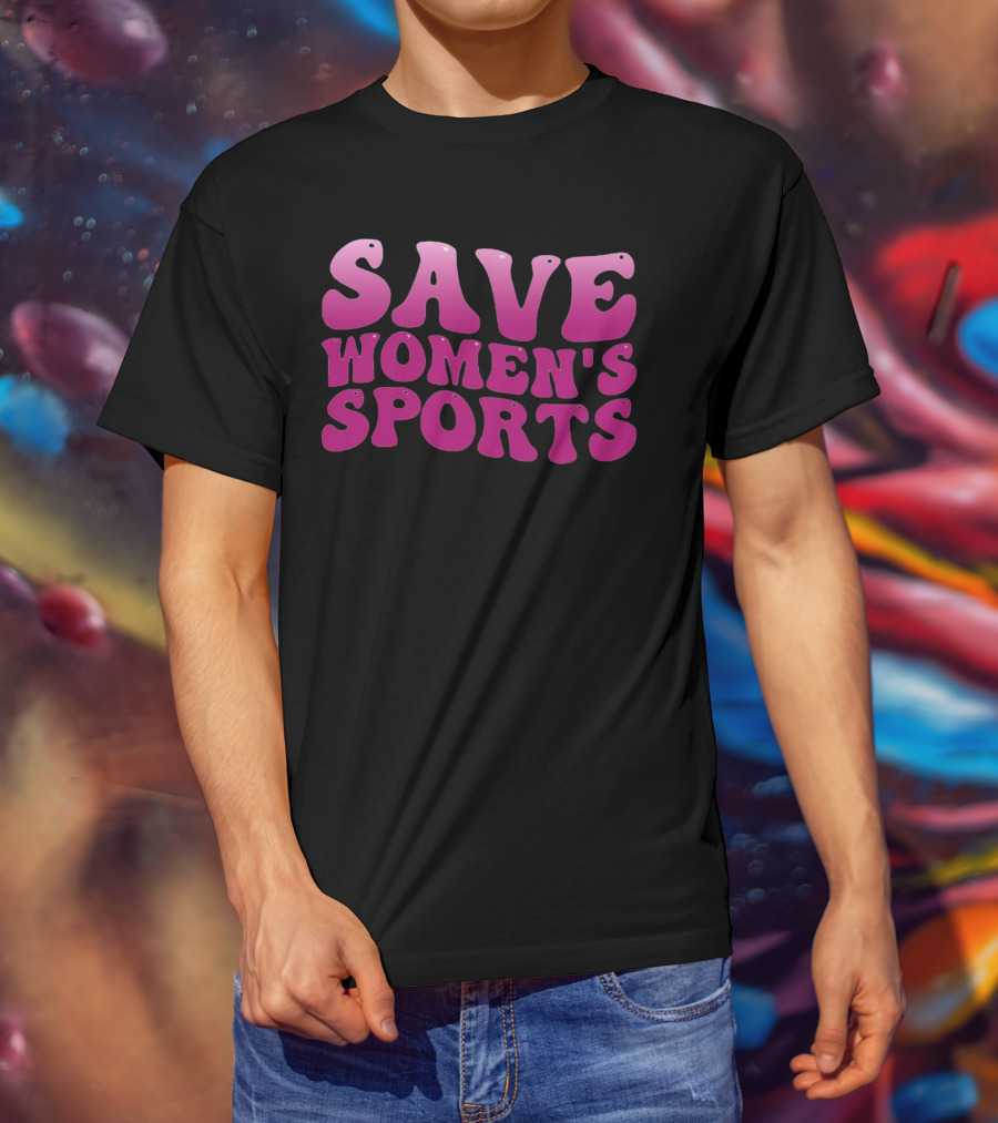 Save Women's Sports 70s Vintage Bold Pink T-Shirt