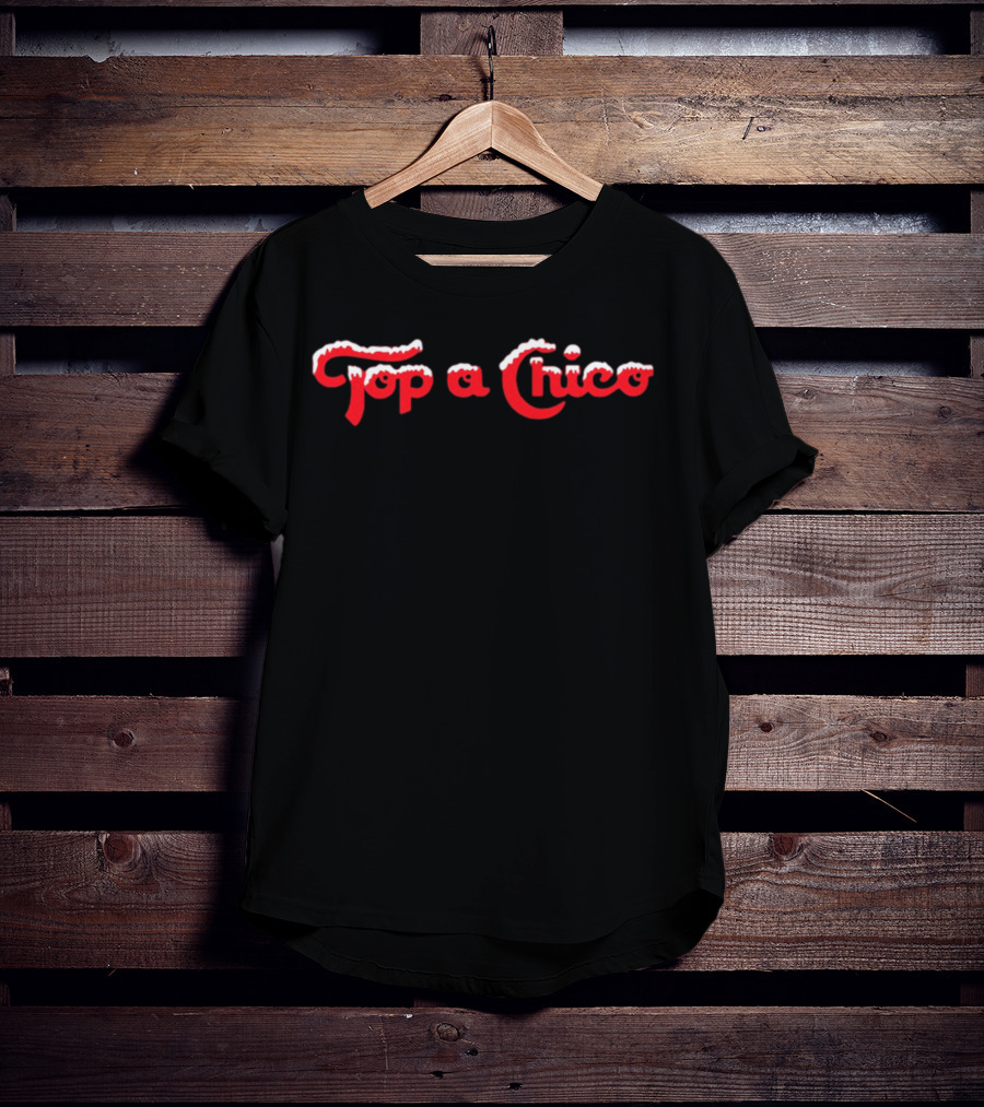 Top A Chico Christmas Santa-Themed Typography T-Shirt