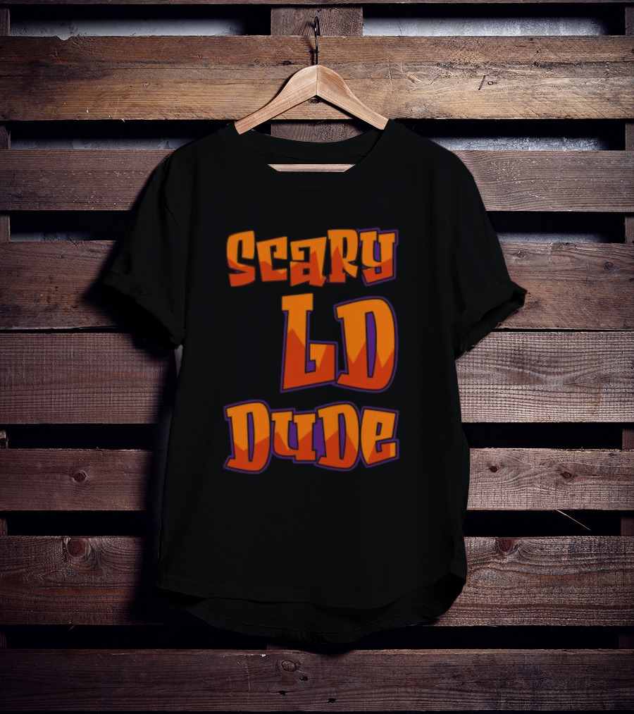 Scary LD Dude Retro Font T-Shirt