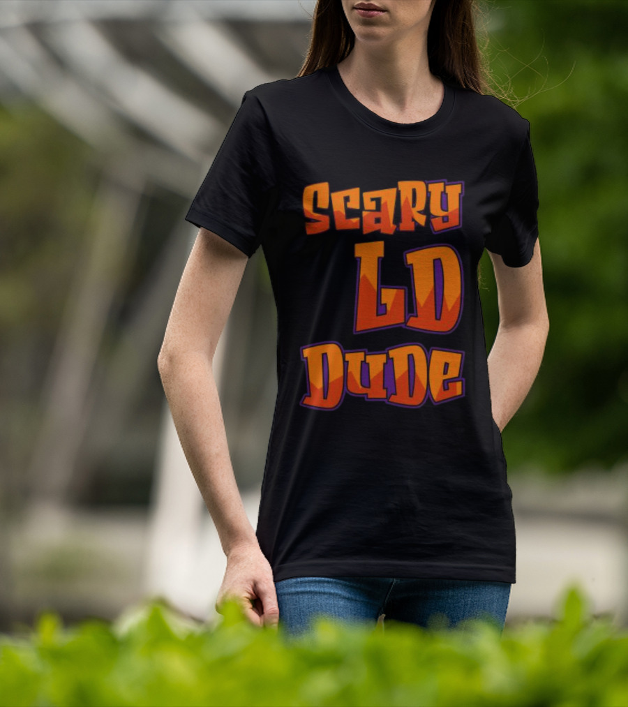 Scary LD Dude Retro Font T-Shirt
