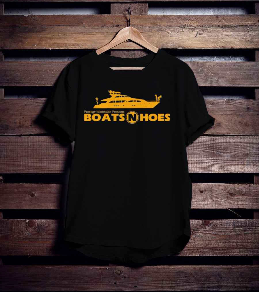 Prestige Worldwide Presents Boats N Hoes Yacht Step Brothers Will Ferrell John C Reilly T-Shirt