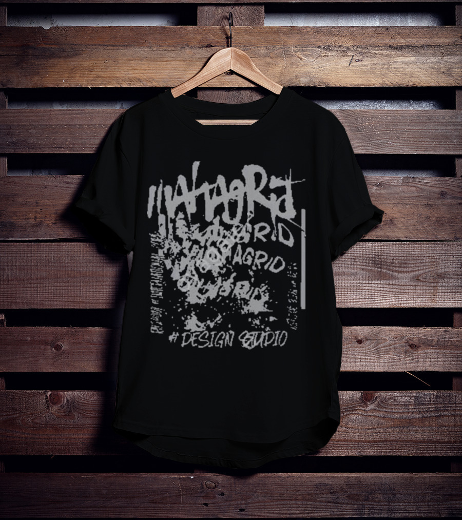Wonwoo Mahagrid Corp Design Studio Black Mahagrid T-Shirt